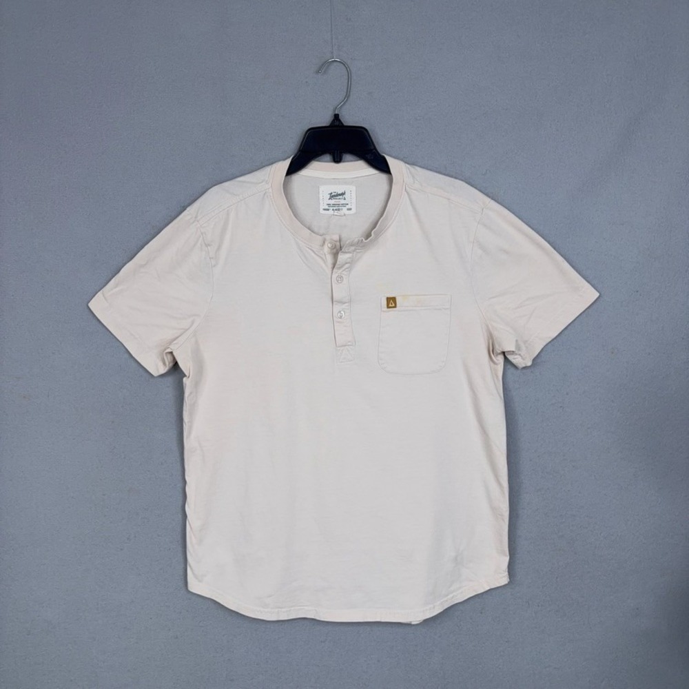 The Landmark Project Henley Mens Large Short Sleeve Cotton Shirt Gorpcore Tee